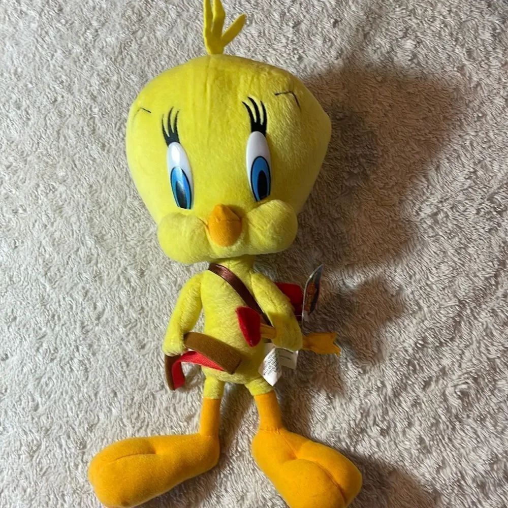 Vintage 2001 Tweety Bird Cupid plush